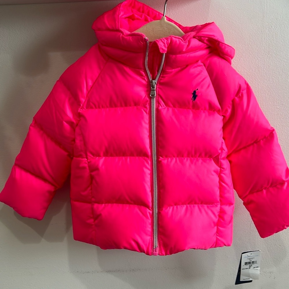 Ralph Lauren Pink winter jacket 24 months NWT